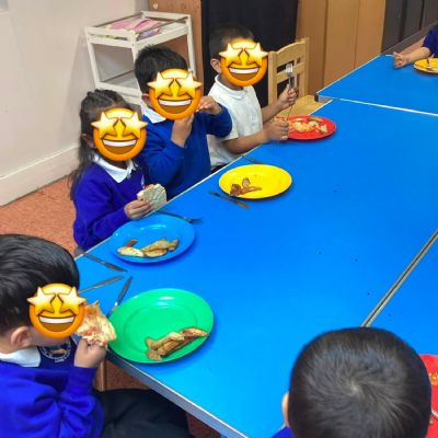 Eating lunch - Yum Yum